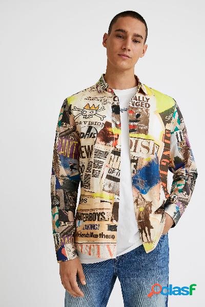 Camisa fluida estampada