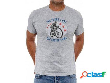 Camiseta CYCOLOGY The Faster I Was (gris - L)
