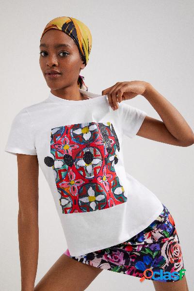 Camiseta arty floral