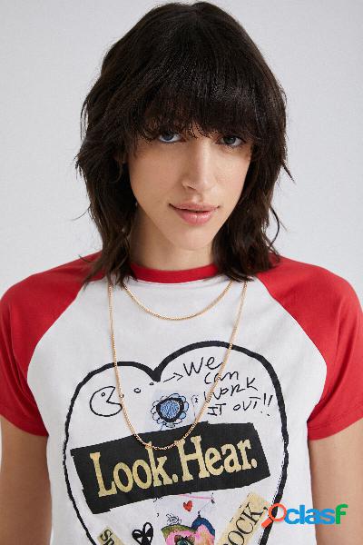 Camiseta manga corta corazÃ³n