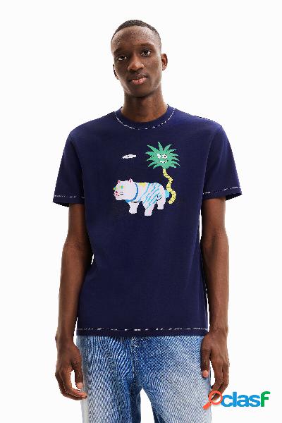 Camiseta manga corta gato