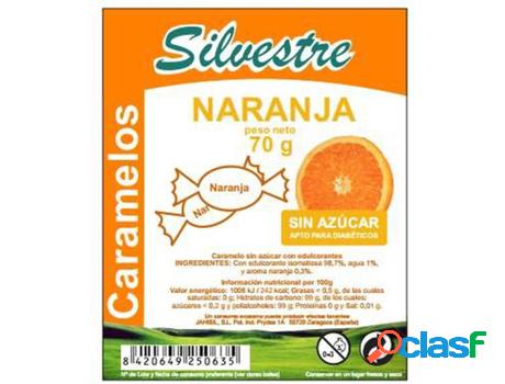 Caramelos de Naranja Sin Azúcar Sin Gluten SILVESTRE (70 g)