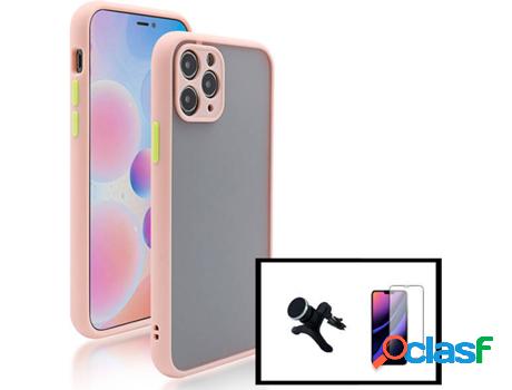 Carcasa + Protector + Soporte iphone 12 Pro Max PHONECARE
