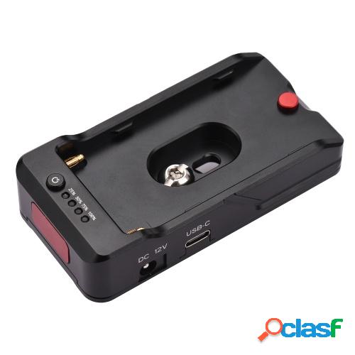Cargador de batería NP-F Placa adaptadora de batería de