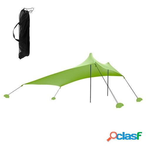 Carpa de playa Refugio para el sol con sacos de arena para
