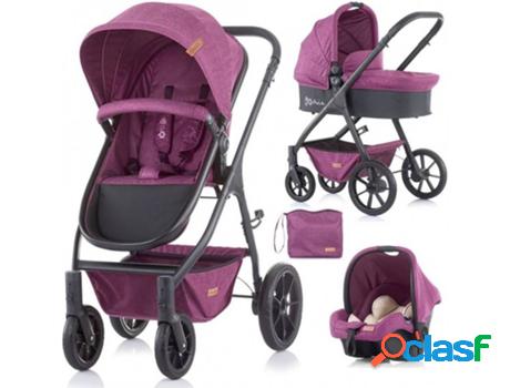 Carrito de Bebé CHIPOLINO Tres Piezas Alcofa Dura con Bolsa