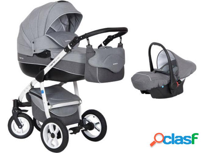 Carrito de Bebé Individual RIKO Nano + Carlo Gris Fox