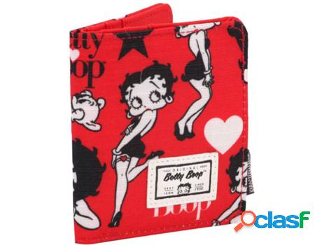 Cartera BETTY BOOP (Rojo - Poliéster - 11x9.5x1 cm)