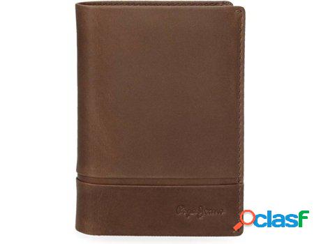 Cartera PEPE JEANS Dandy con Monedero Piel Hombre (Marrón)