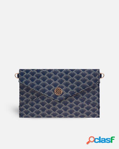 Cartera XL Kubu, Azul Marino