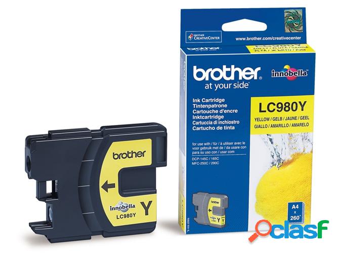 Cartucho de tinta Original BROTHER LC980YBP Amarillo 260