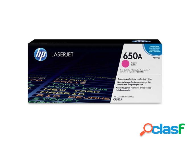 Cartucho de tóner original LaserJet HP 650A magenta para