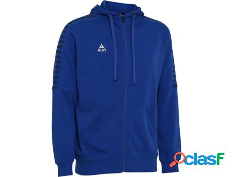 Chaqueta Sweatshirt SELECT Torino con Capucha (2XL - Azul)