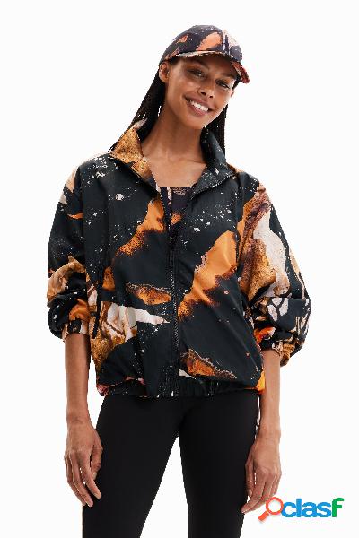 Chaqueta oversize efecto mineral