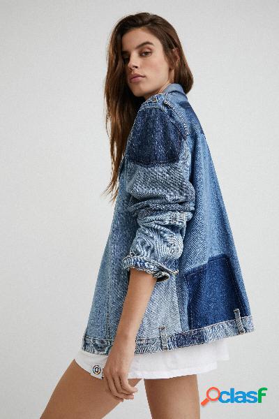 Chaqueta patch denim upcycling - Unisex