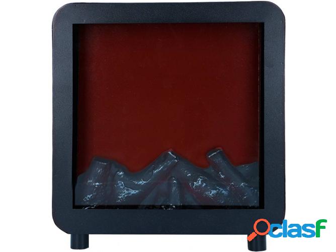 Chimenea Eléctrica AMBIENTS LED Negro (23x14x24cm)