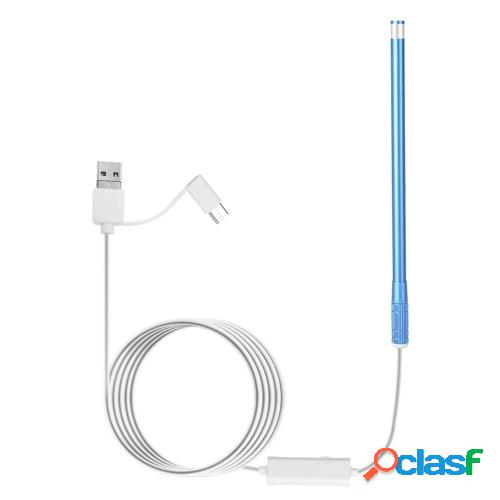 Cámara de endoscopia de oído con 6 LED ajustables de