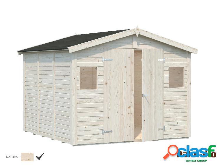 Cobertizo de madera Palmako Dan 7.5m2 Blanco Claro