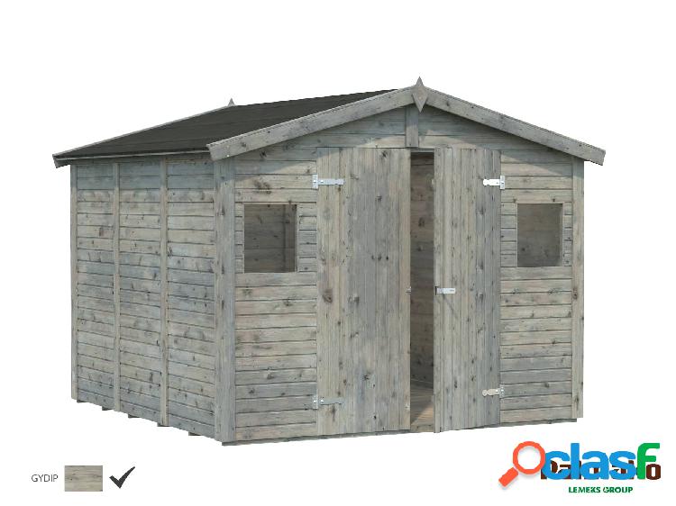 Cobertizo de madera Palmako Dan 7.5m2 Gris