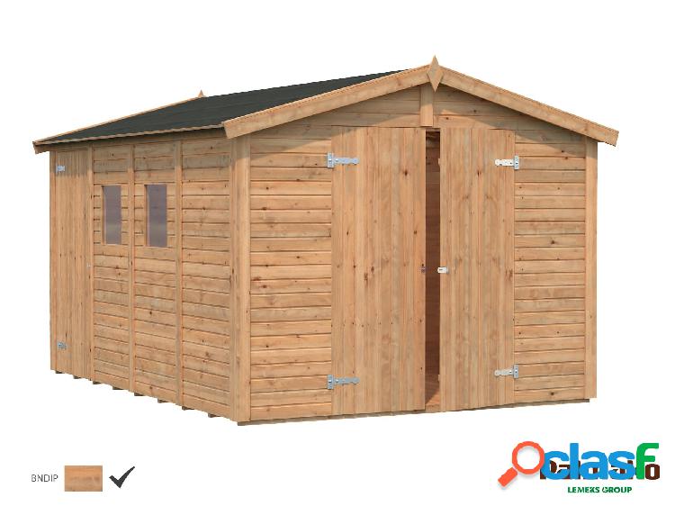 Cobertizo de madera Palmako Dan 9.9m2 Marrón