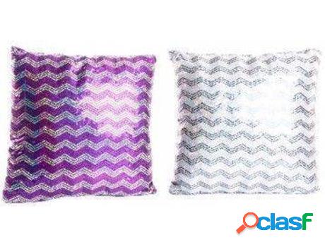 Cojín HOGAR Y MÁS Poliester Zigzag (45 x 45 cm)