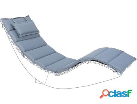 Cojín para Tumbonas BRESCIA (Azul - Poliéster -60x180x5