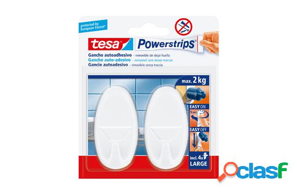 Colgador Powerstrips ovalado de Tesa