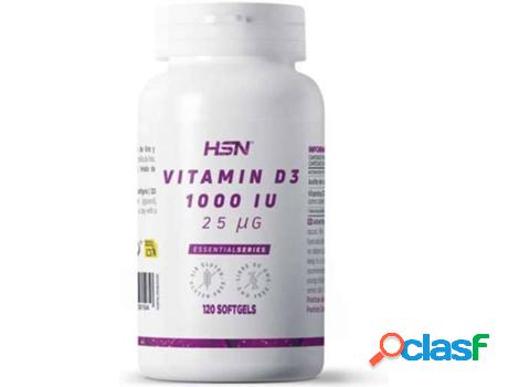 Complemento Alimentar HSN Vitamina D3 1000Iu (120 perlas)