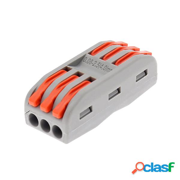 Conector rápido wago doble para 3 cables 008-25mm2