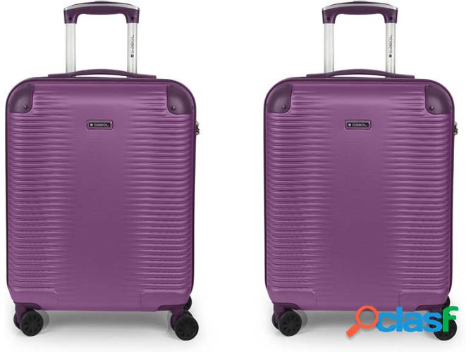 Conjunto 2 Maletas de Viaje GABOL Balance (64 L - Morado)