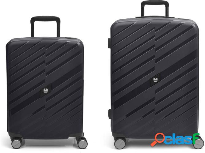 Conjunto 2 Maletas de Viaje GABOL Sendai (92 L - Negro)
