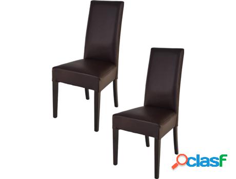 Conjunto de 2 Sillas T M C S Luisa (Marrón Moka - 99x46x55