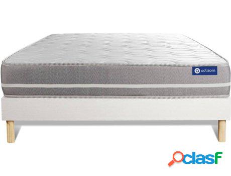 Conjunto de Somier Blanco + Colchón ACTISOM Actiflex Touch