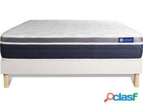 Conjunto de Somier Blanco + Colchón ACTISOM Actilatex