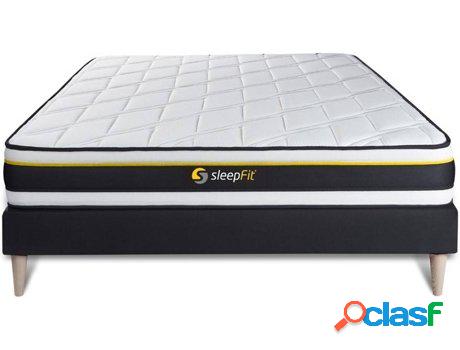 Conjunto de Somier Negro + Colchón SLEEPFIT Soft (120x220