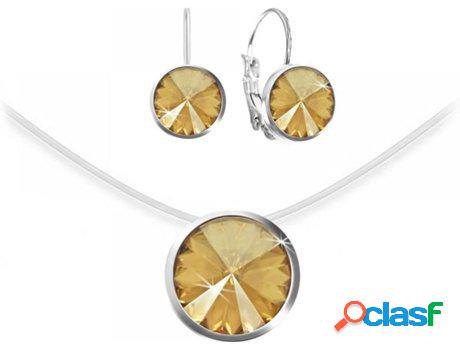 Conjuntos SC_CRYSTAL Cristales (bañado a rodio - 38 cm)