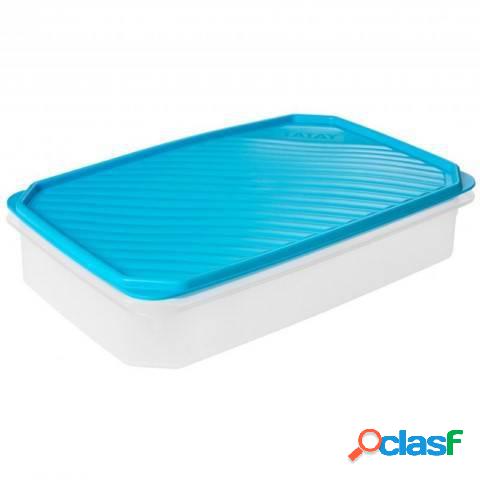Contenedor Hermético rectangular Tatay 2,1L con tapa