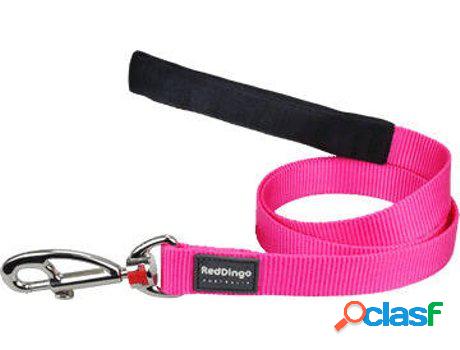 Correa para Perros RED DINGO Clasica Lisa Rosa (2.5 x 120