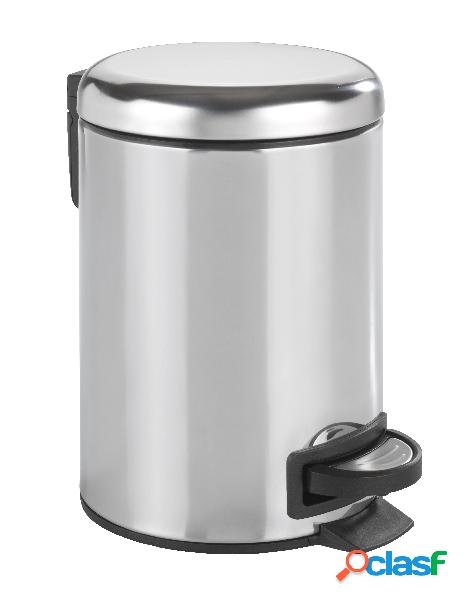 Cubo de basura 3L Wenko Leman Inox Brillante