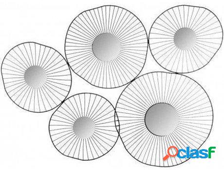 Decoración De Pared HOGAR Y MÁS Luc(79 x 3.5 x 65 - acero)