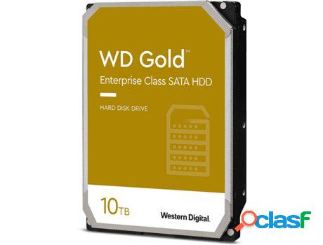 Disco Interno HDD WESTERN DIGITAL WD Gold (10 TB - SATA)