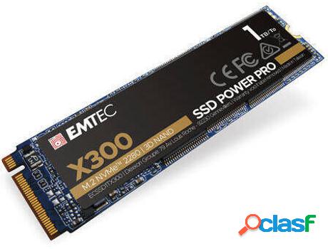 Disco SSD Interno EMTEC X300 (1000 GB - 2500 MB/s)