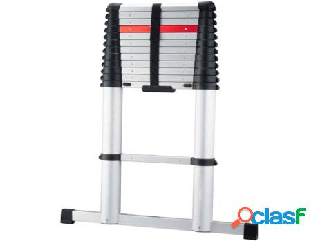 Escalera Telescópica con Estabilizador PRO RED DECO (Rojo y