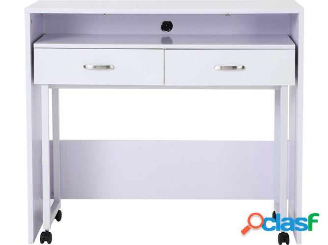 Escritorio HOMCOM 920-021WT (Blanco - 100x36x88cm - MDF)