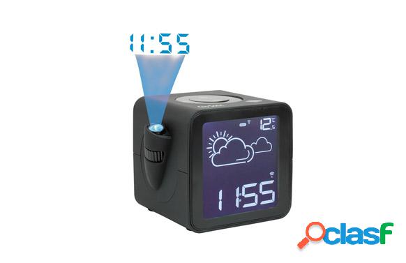Estacion meteo con radio reloj CON PROYECTOR
