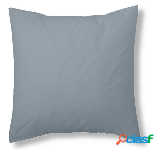 Estelia Funda de Cojín Liso 100% Algodón 200 Hilos - Acero
