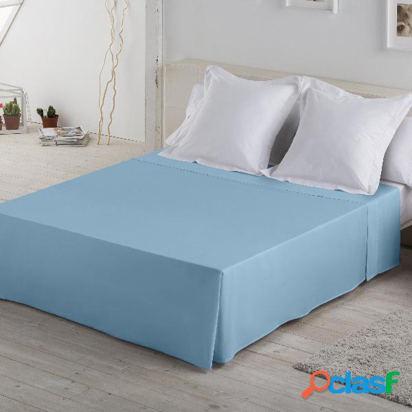 Estelia Sábana Encimera Color azul celeste 144 Hilos 100%