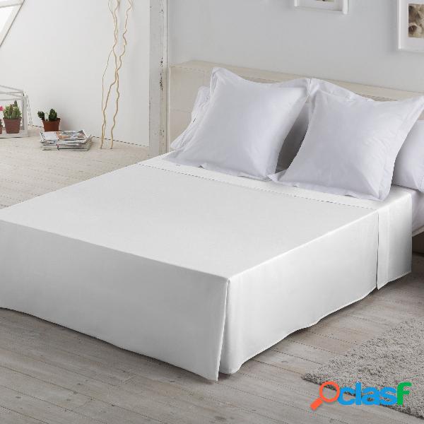 Estelia Sábana Encimera Satén Color blanco 300 Hilos 100%
