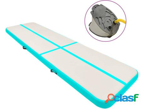 Esterilla de Yoga Inflable VIDAXL Verde con bomba