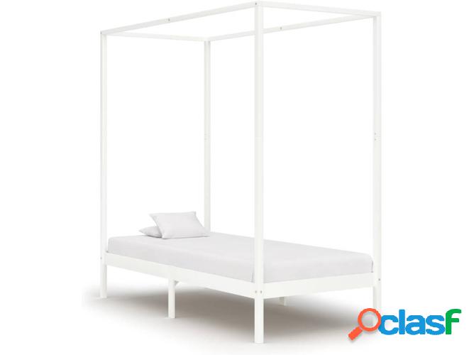 Estructura de Cama VIDAXL con toldo 100x200 cm pino macizo